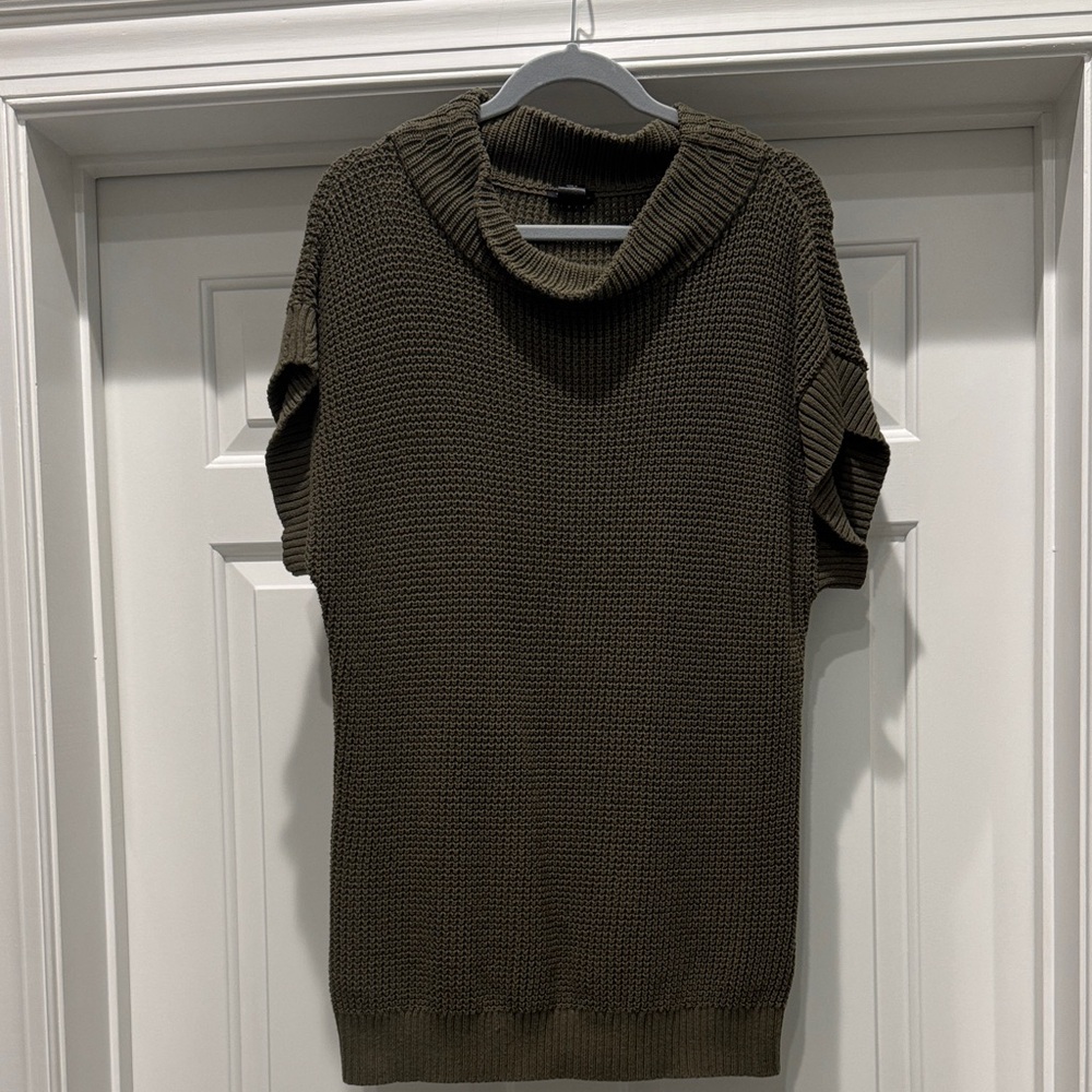 Ann Taylor Olive Knit Pullover